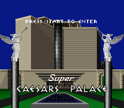 Super Caesars Palace Title Screen